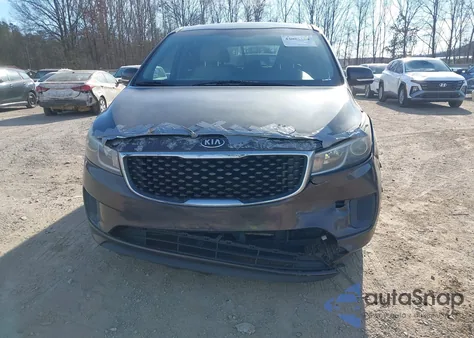 2016 Kia Sedona Lx из США, поврежденный, VIN KNDMB5C1XG6115905